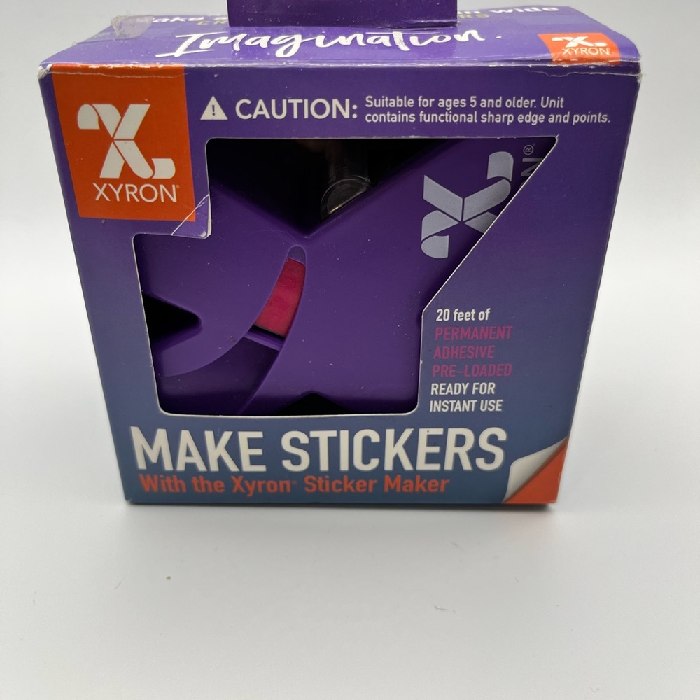 Xyron Purple Sticker Maker – Make Stickers Easily
